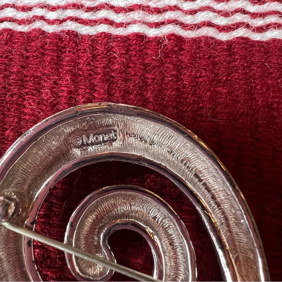 Vintage brooch lot of 5 flower scissors star Sand dollar and music note spiral - Picture 13 of 16